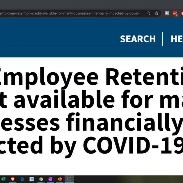 The Employee Retention Credit (ERTC or ERC) Millions of Dollars are Available – Contact Lisa Rodino